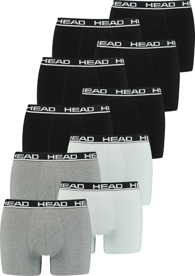 BOXERS Pack van 10 Head Heren Basic Boxer Broek Shorts Ondergoed Ondergoed Pack van 10