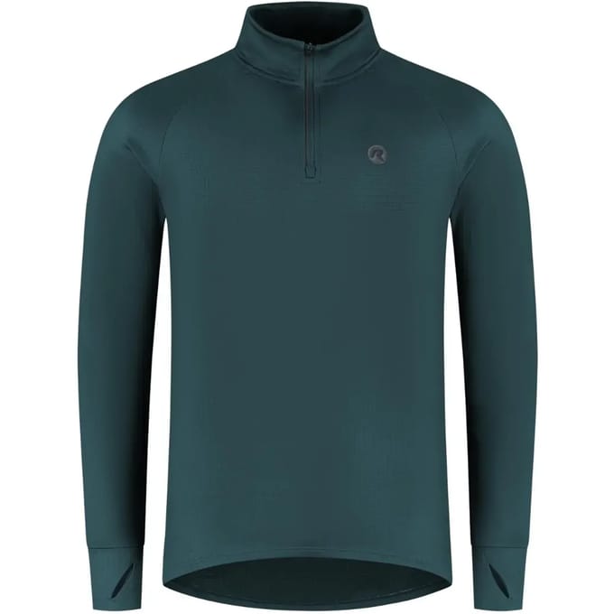 Rogelli Essential Heren Hardloopshirt - Lange Mouw - Duimgat - Blauw