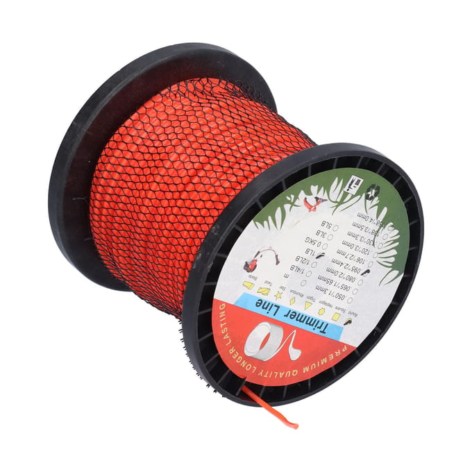 2,4 mm trimmerdraad, rond, nylon, 1 lb, ronde, zware trimmerdraad voor grasmaaien in tuin en gazon.