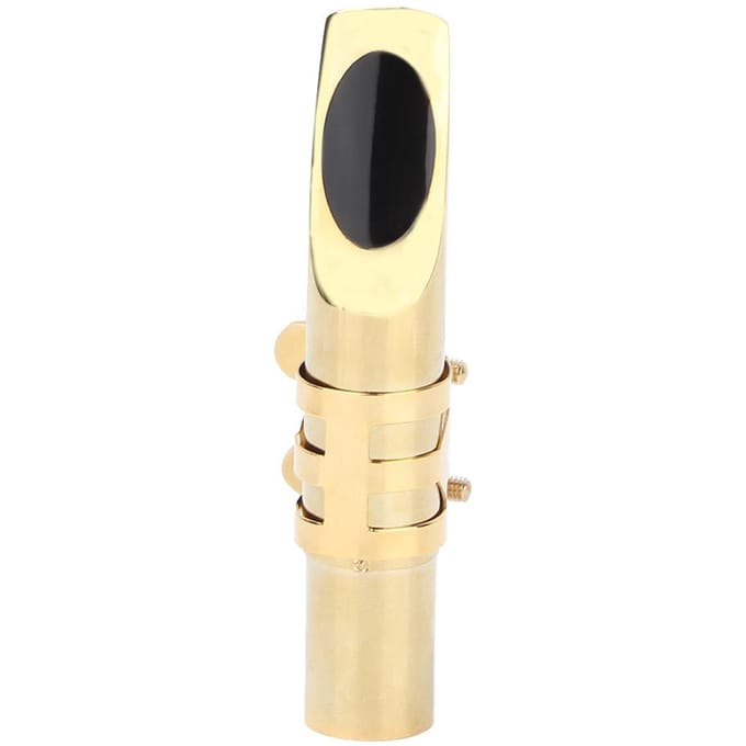 Metalen Baritonsaxofoon Metalen Mondstuk met Dop Kussentjes Muziekinstrumenten Accessoire(5C#) beige