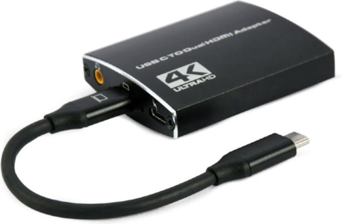 USB-C to HDMI Cable GEMBIRD A-CM-HDMIF2-01 Black