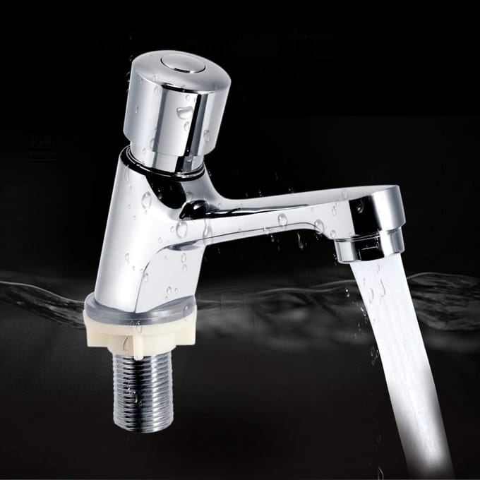 Dailygoody - Duwtype Zelfsluitend Wastafel Tap - Waterbesparend