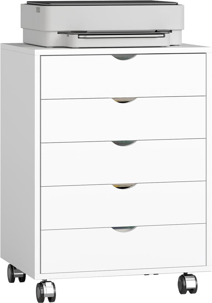 HOMCOM archiefkast - Spaanplaat, MDF - 50x40x67,5 cm - Wit