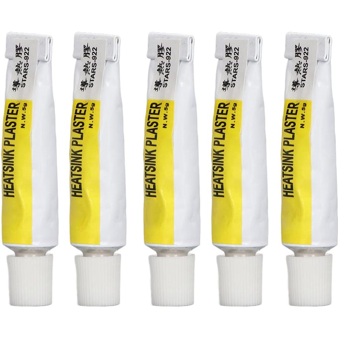 5 STUKS CPU Thermische Pasta 300 graden Celsius Hittebestendig Geïsoleerd Thermisch Siliconenvet voor 3D-printer yellow