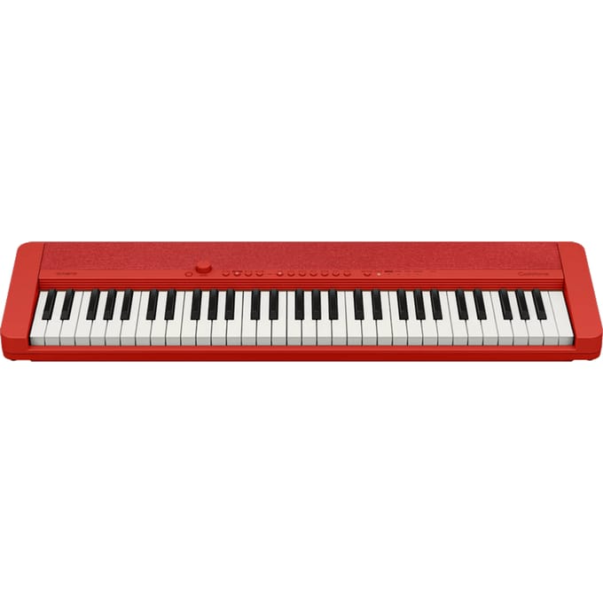 Casio CT-S1 Rood - Beginners Keyboard - 5 octaven - inclusief adapter
