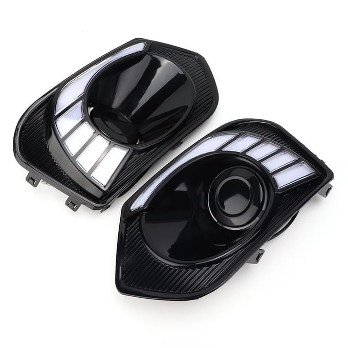 Feux de jour à LED avec clignotant Compatible pour Suzuki Dzire 2017   2018 gray