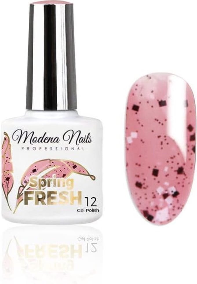 Modena Nails UV/LED Gellak – Spring Fresh #12 - Roze - Glanzend - Gel nagellak - Gel nagellak