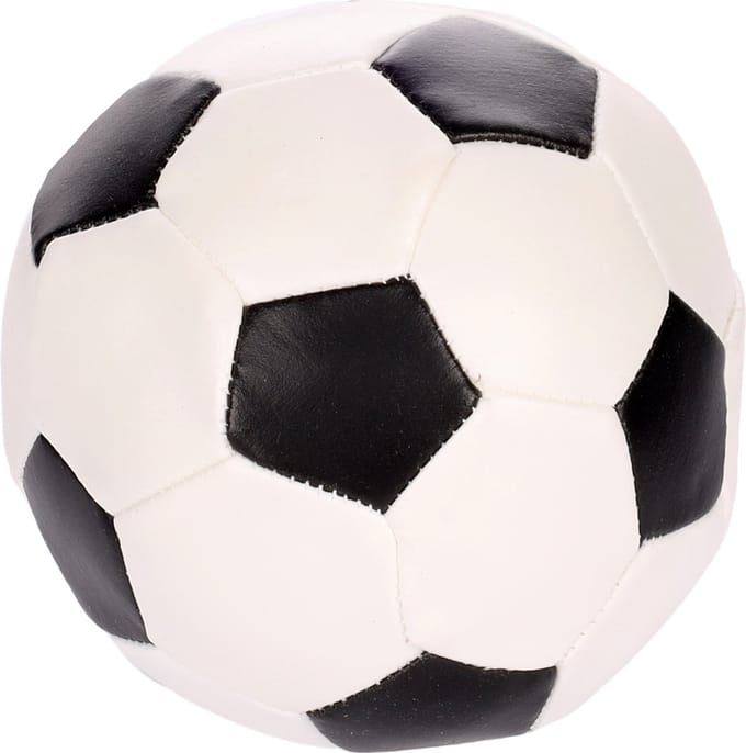 Flamingo Voetbal Groot - Hondenspeelgoed - 10 cm - Wit
