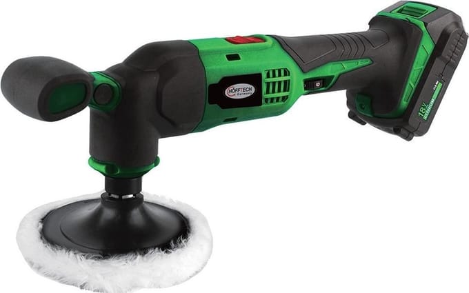 Hofftech Accu Poetsmachine excentrisch - 18 Volt | 2.0 AH | 125 mm (Incl Pad) | Default