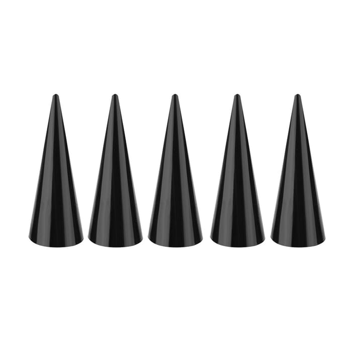 5 stuks Enkele Vinger Display Ringhouder Vitrine Standaard Sieraden Ringen Organizer (Zwart) gray