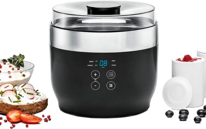 REN® Yoghurtmaker - Yoghurtmakers - Zwart - ‎20cm x 20cm x 19cm