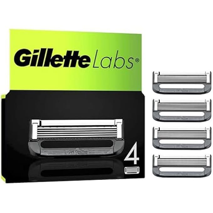Gillette Labs Scheermesjes voor Mannen - van de makers van Gillette Fusion - 4 stuks