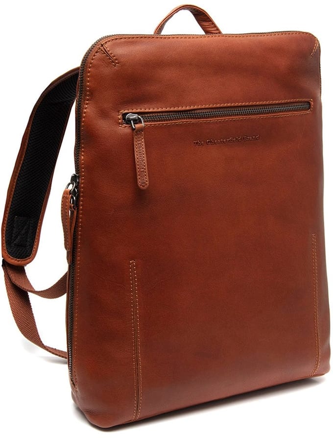 Filmore Waxed Pull Up Laptoprugzak - Cognac