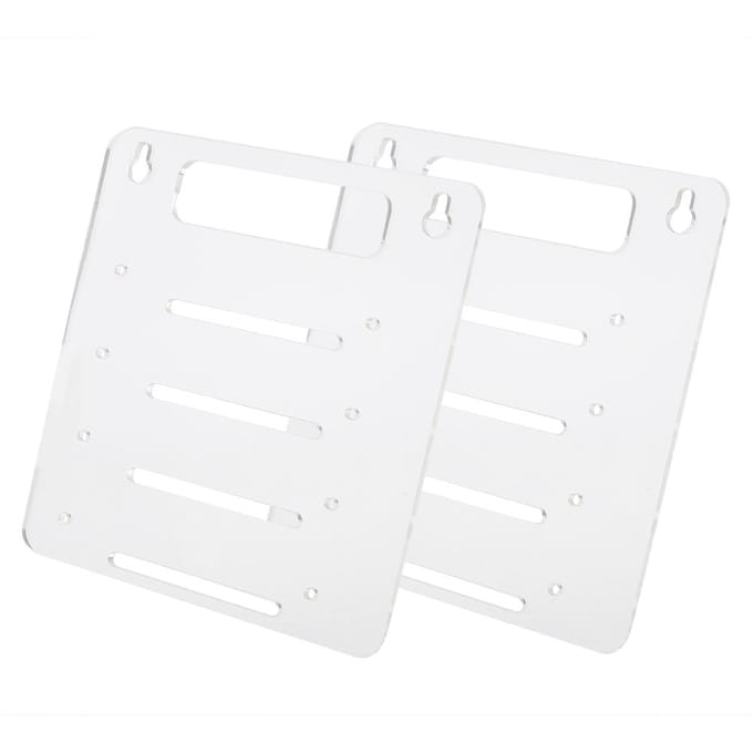 Support de disque dur en acrylique transparent à 4 couches pour ordinateur de bureau, plateau de cage pour disque dur 3,5 pouces white