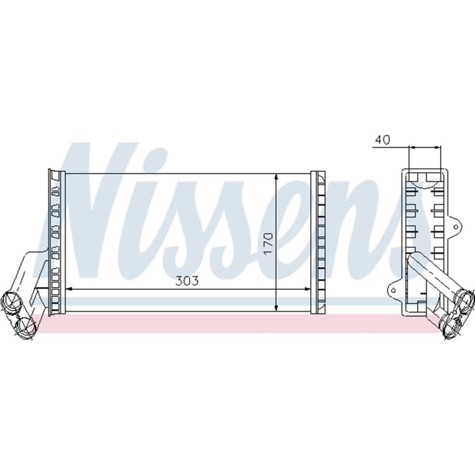Warmtewisselaar, interieur verwarming NISSENS 71149
