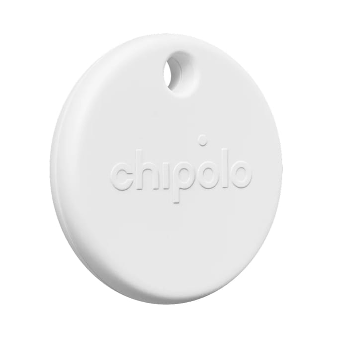 Chipolo POP - Bluetooth Tracker & KeyFinder - Werkt met Apple Find My & Android Find My Device - Tracker Apple iPhone & Android - 120 dB - Wit - 1 Pack