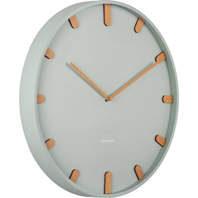Karlsson Wandklok Grace - Groen - Ø40cm - Wandklok Modern