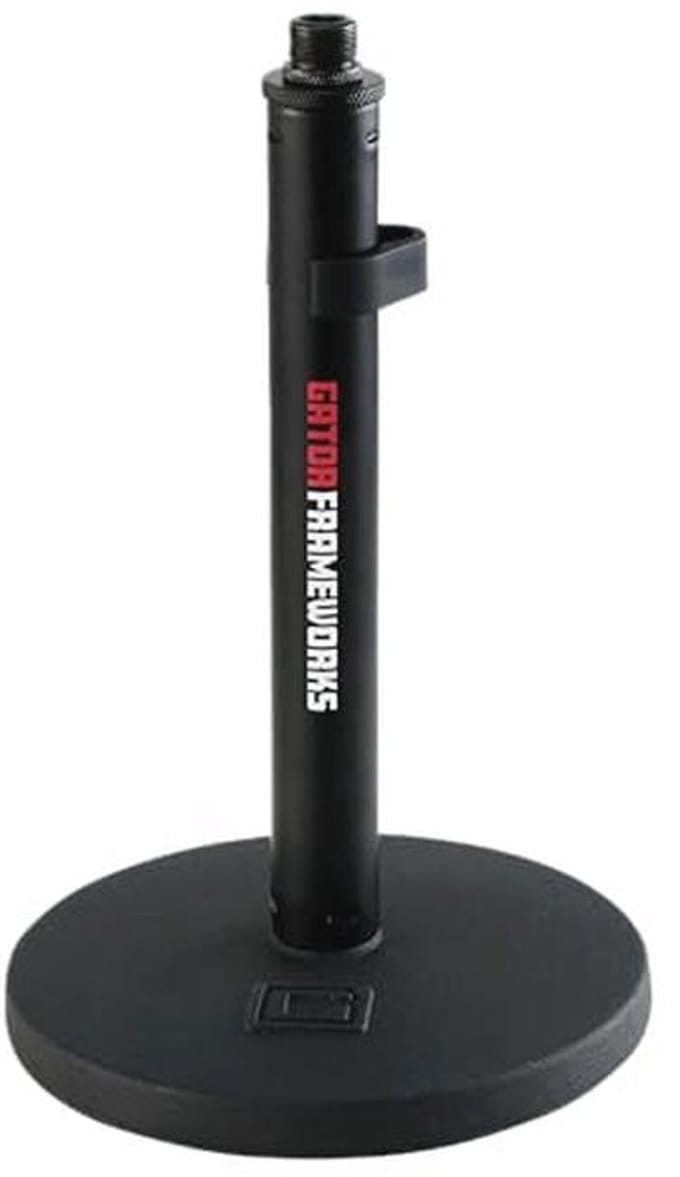 Desktop Microfoonstatief met Vaste Hoogte en Ronde Basis