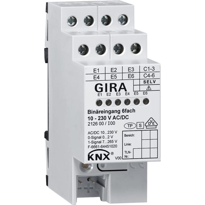 Gira KNX DIN-rail binair ingangsbussysteem - 212600