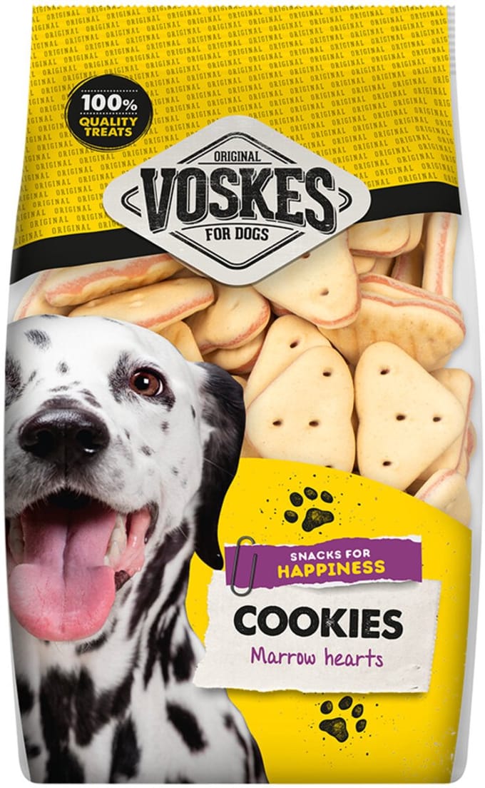 Voskes Hondensnacks Merg Hartjes - 400 gr