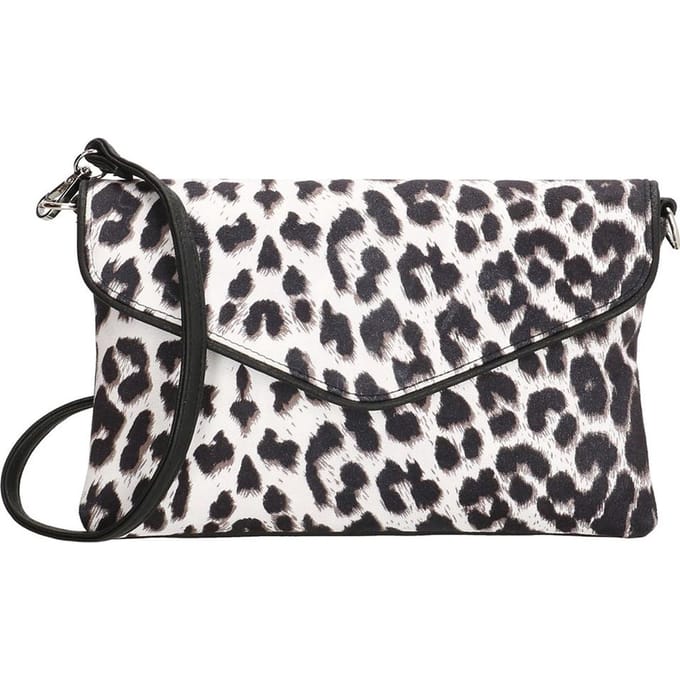 Charm London Fulham Schoudertas - Panter wit/zwart