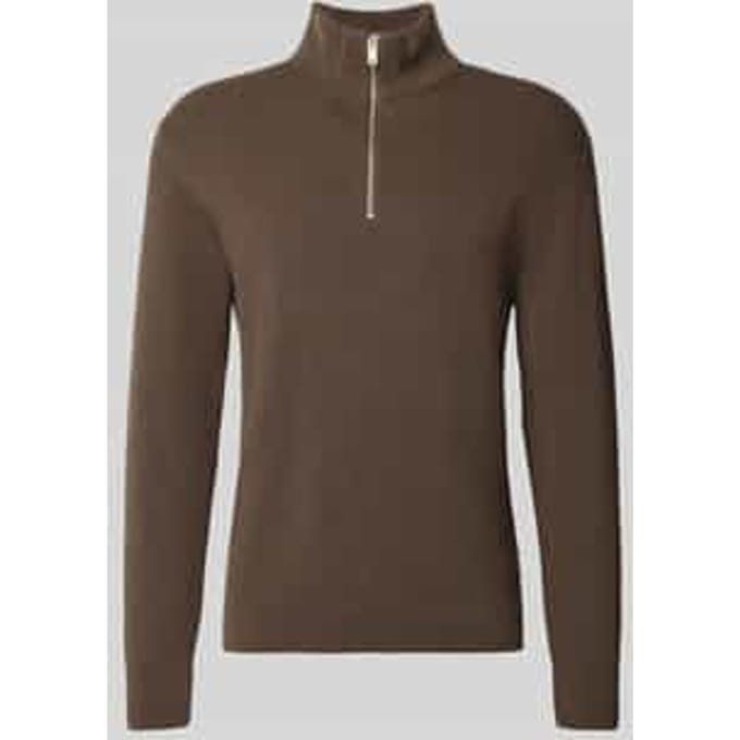 Gebreide pullover met schipperskraag