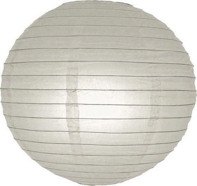 5 stuks lampion grijs 35 cm