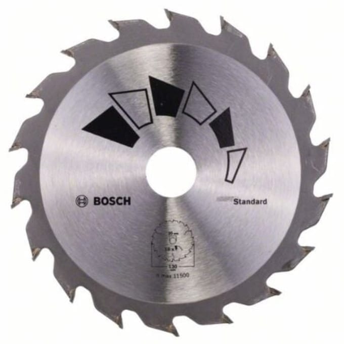 Bosch Accessories Standard 2609256802 Hardmetaal-cirkelzaagblad 130 x 20 mm Aantal tanden: 18 1 stuk(s)