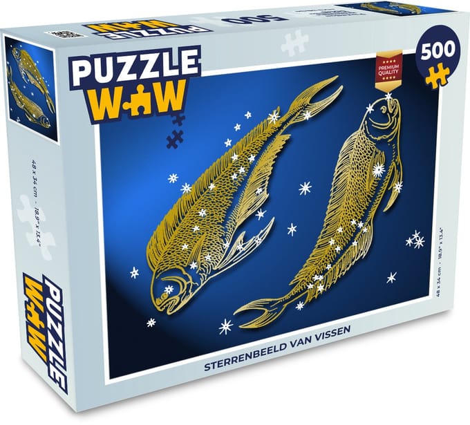 Puzzel Sterrenbeeld - Vissen - Sterren - Legpuzzel - Puzzel 500 stukjes