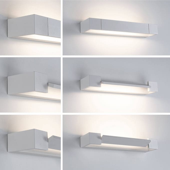 Selection Bathroom LED-wandlamp 3-Step-Dim Lucille IP44 2700K 1000lm 230V 11,5W dimbaar Wit
