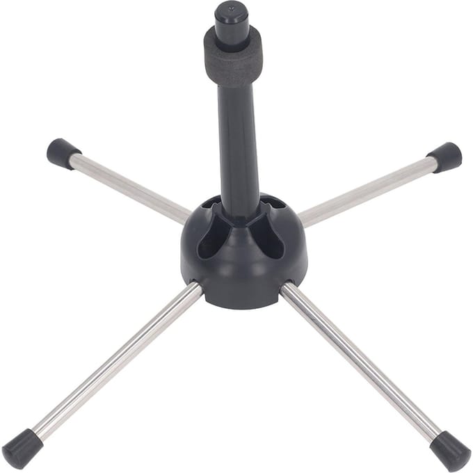 Klarinetstandaard Opvouwbaar 4-poots Stabiele Ondersteuning Antislip Klarinetstandaard Houder voor Hobo Fluit Blaasinstrument gray