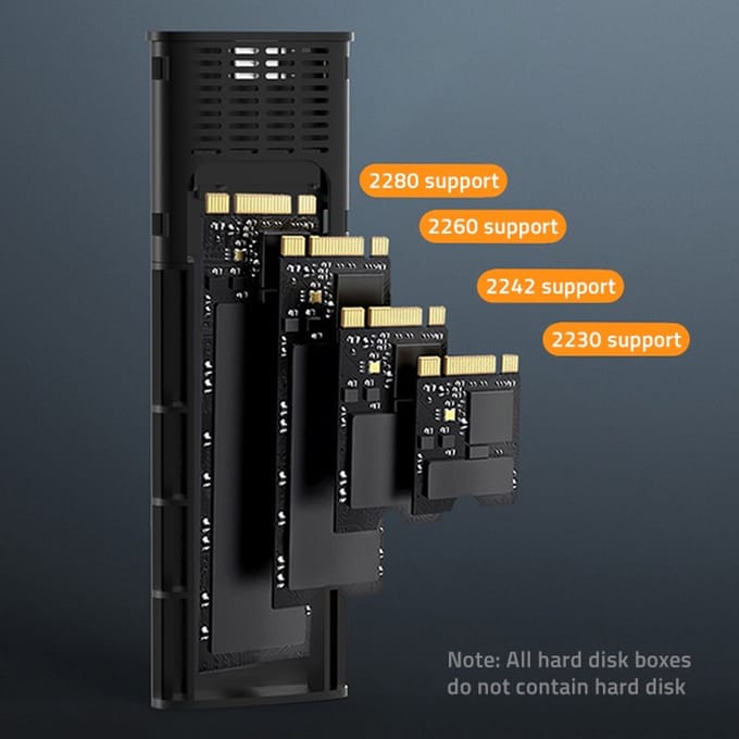 Qoltec Woningbouw |   M.2 SSD NV2271 Zakformaat |   SATA |   NVMe |   USB-C |   2 TB