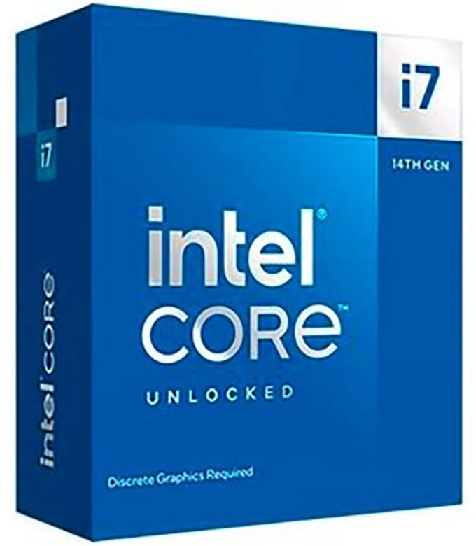 Intel Core i7-14700KF Raptor Lake-S CPU - 20 kernen - 3.4 GHz - Intel LGA1700 - Intel Boxed (zonder koeler)