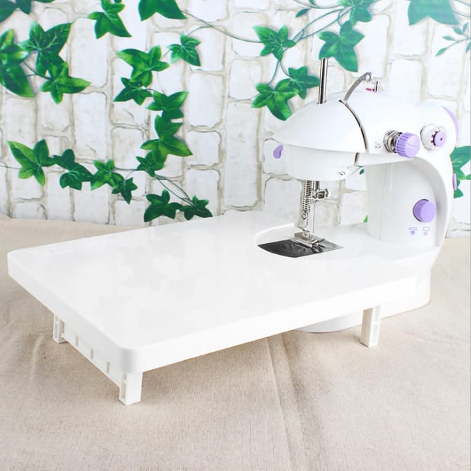 Table d'extension en plastique pour machine à coudre Accessoires d'artisanat DIY ménager white