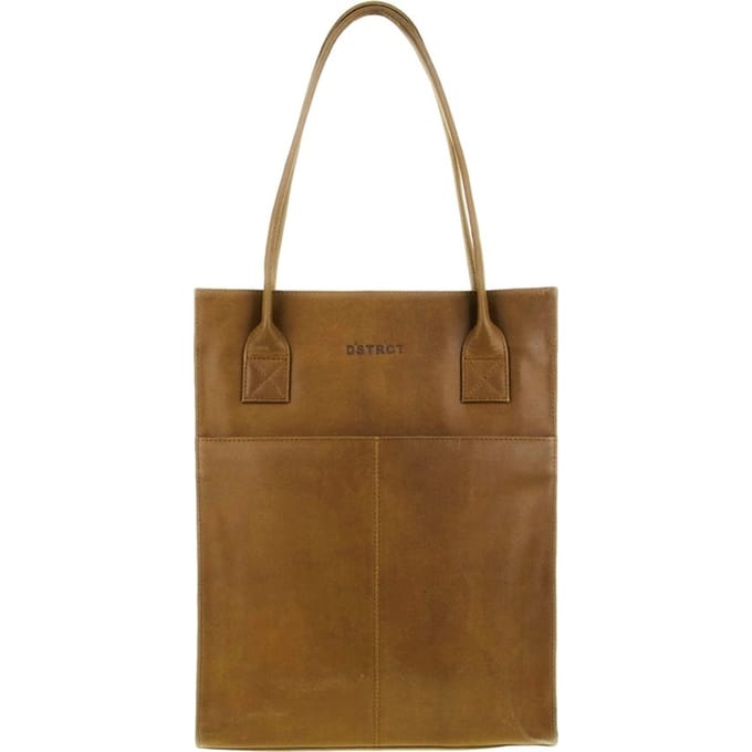 DSTRCT Medium Schoudertas Leer - Main Street - Cognac