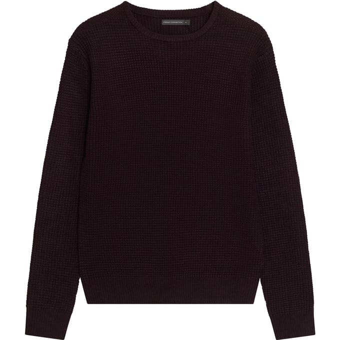 French Connection Crew Waffle Chateaux Größe: L | Pullover Outlet | Herren