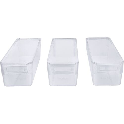 SILVERCREST Koelkastorganizers met deksel - 3 bakjes - 1,8 L