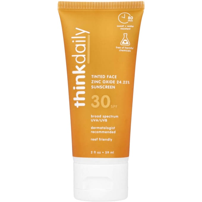 Think, Think Daily, Crème solaire teintée à l'oxyde de zinc, FPS 30, 59 ml (2 fl oz) orange