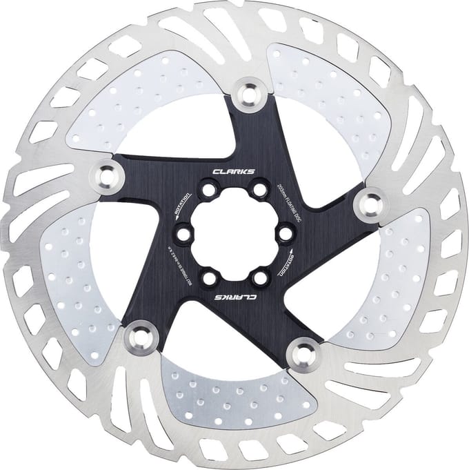 Clarks CFR-11FA Floating Remschijf 6-bouts 203 mm, zilver/zwart