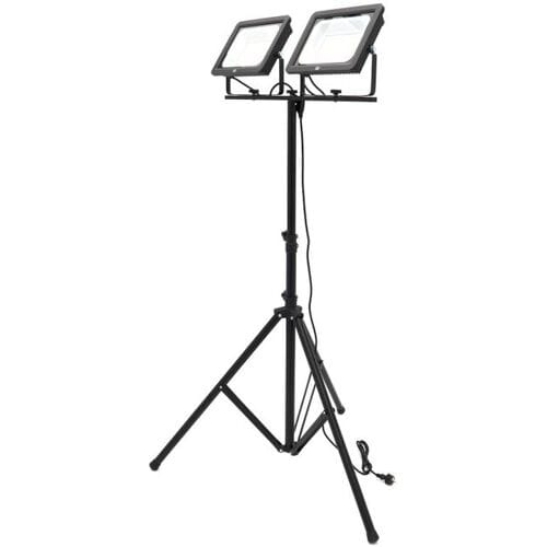 Dubbele LED bouwlamp 2 x 150W 2 x 15.500 lumen met statief 5000K