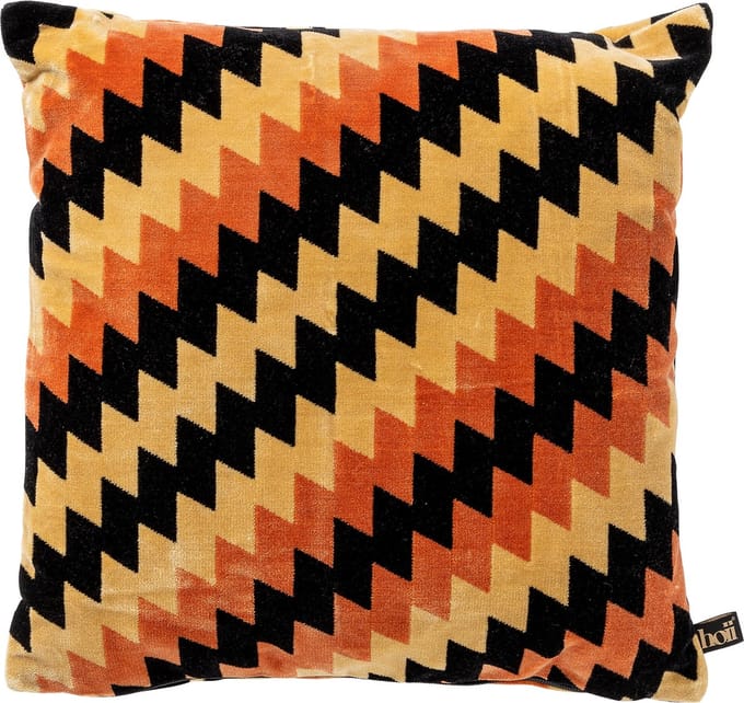 FRANCESCO | sierkussen 45x45 cm | Potters Clay | oranje | multicolor | Hoii | met duurzame kussenvulling