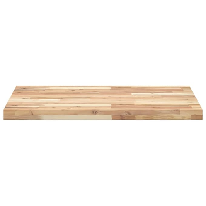 vidaXL - Wastafelblad - 100x60x4 - cm - onbehandeld - massief - acaciahout