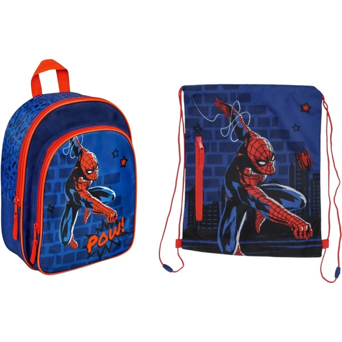 Spiderman Tassenset; rugzak en gymtas