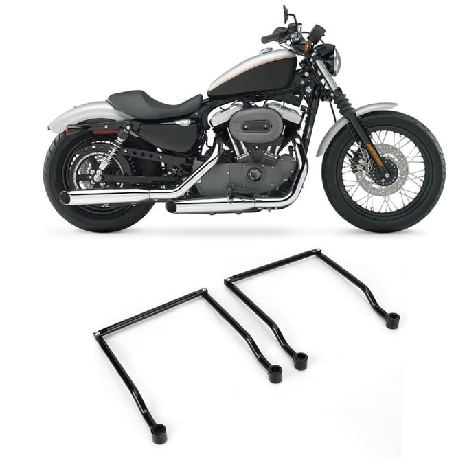 Universele Motorfiets Zijtas Montagebeugel Steunbalken Accessoire white