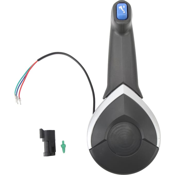 Trim Kantel Hendel Flexibel Gevoelig Buitenboordmotor Gashendel Schakelhendel Passend voor 5006180 Afstandsbediening gray