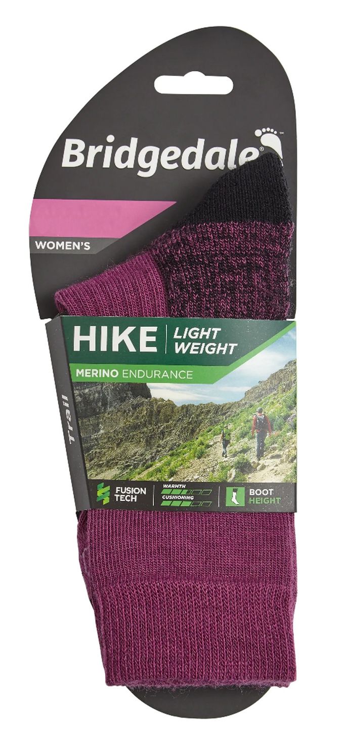 Bridgedale - Dames Wandelsokken Lichtgewicht Merino - Bessen