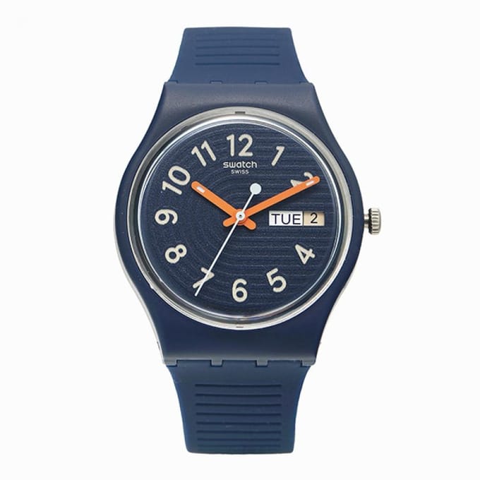 Montre SWATCH SO28I700 ESSential Trendy LineS At Night pour femme en uréthane SO28I700 gray