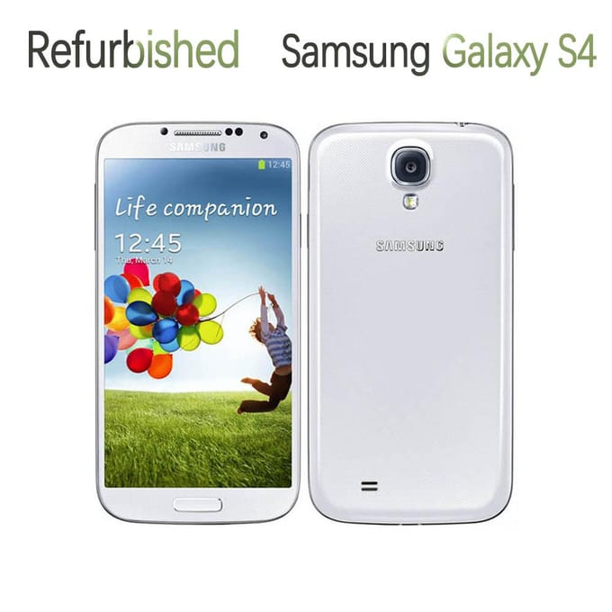 Téléphone Mobile Samsung Galaxy S4 i9500 i9505 Reconditionné 2 Go RAM 16 Go ROM Avec 1 SIM i9500 Simple Set blanc