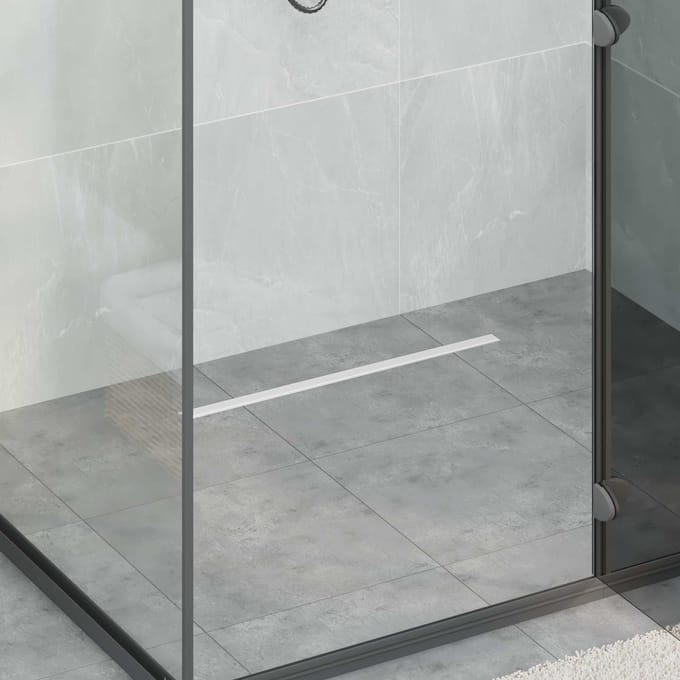 vidaXL - 360° - Doucheafvoer - Met - Slim - Model - zilver - 60 - cm