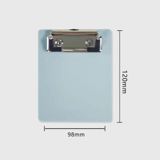 Classeur A7 Presse-papiers Bloc-notes Attelle Bloc-notes Porte-documents Étudiant École Bureau Papeterie Fournitures bleu clair